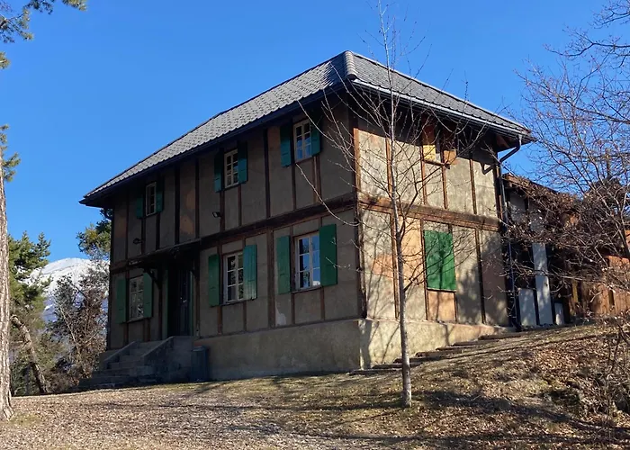 O Bercail De Basse Montagne 7' De Vercorin 샬레 Chalais